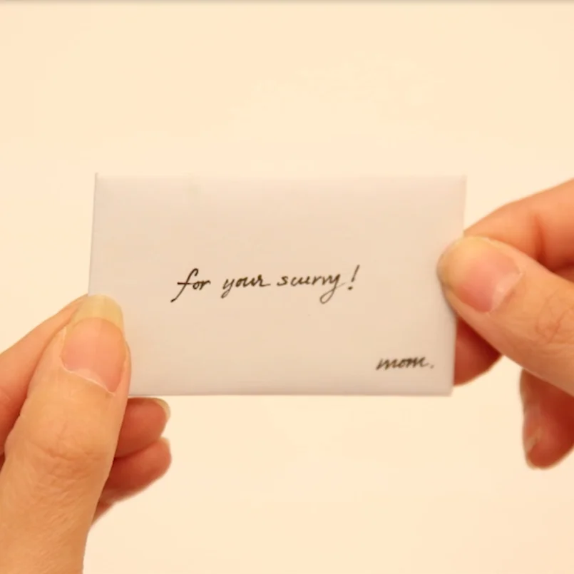 “For your scurvy!” note from mom