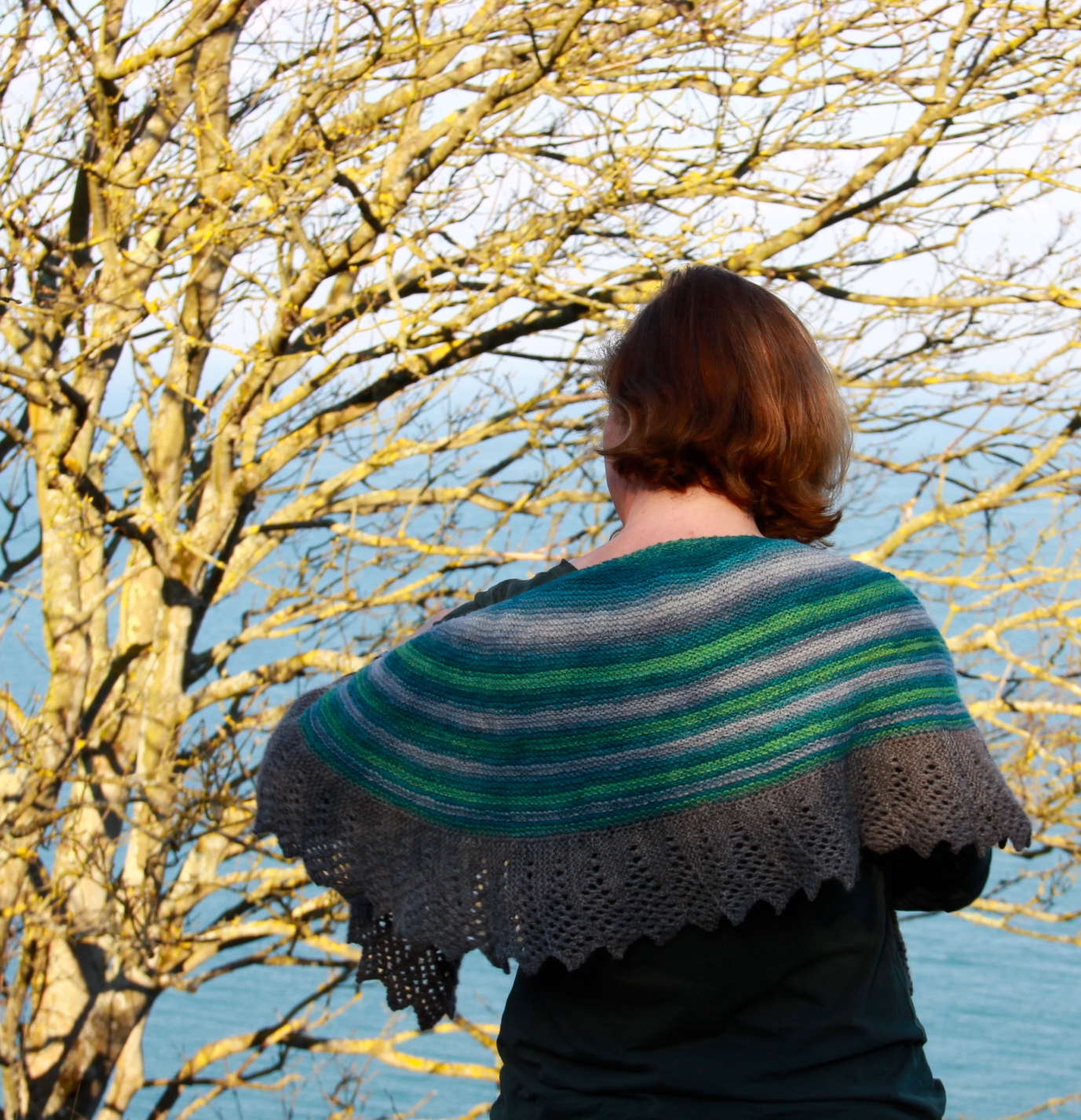 Latticewing in handspun