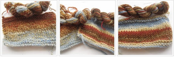 From L to R: 2-ply, both samples, chain-ply