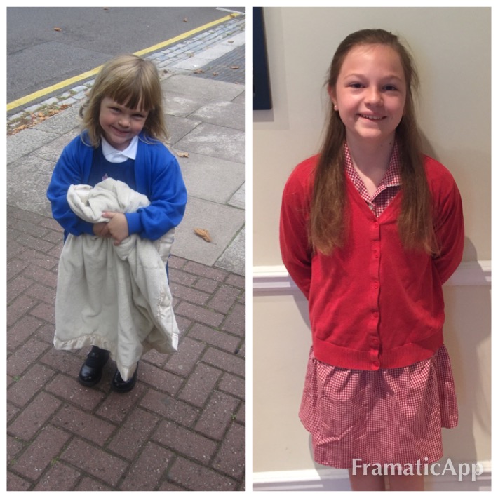 Dev's first day and last days of primary school.