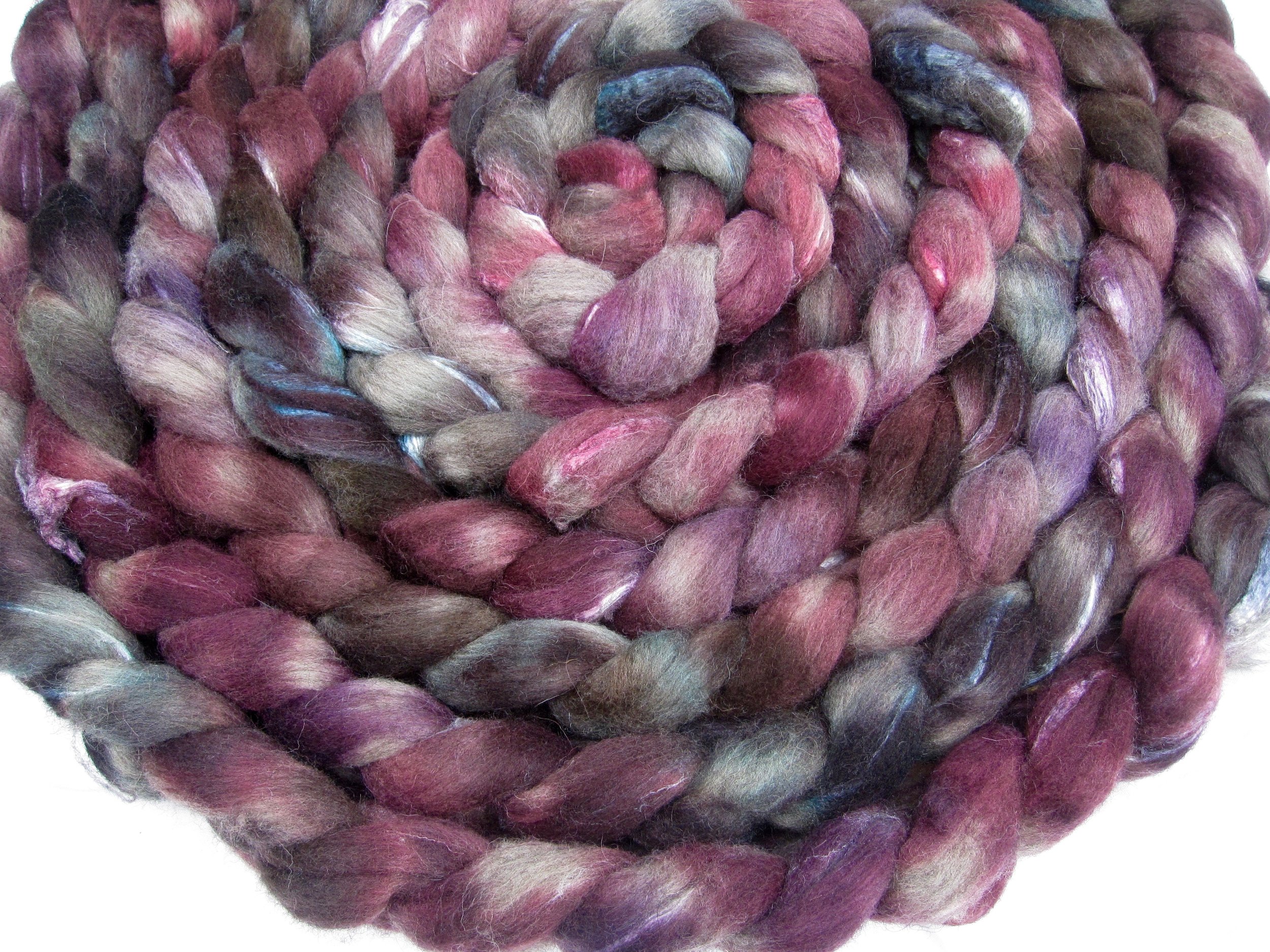 Pluripotent on 70% grey Shetland/30% Tussah silk