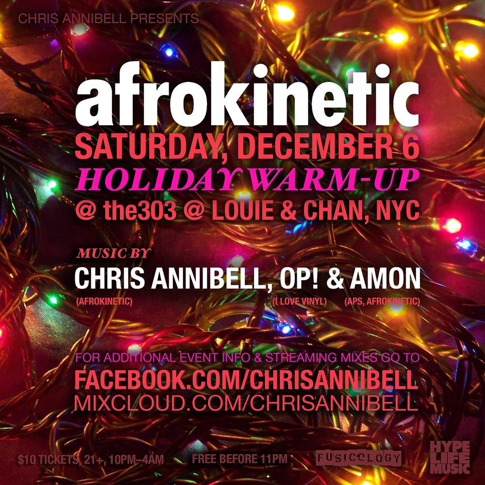 RECOMMENDED MIX - CHRIS ANNIBELL - AFROKINETIC HOLIDAY WARM UP PROMO MIX