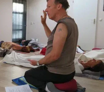 Bill leading yoga nidra