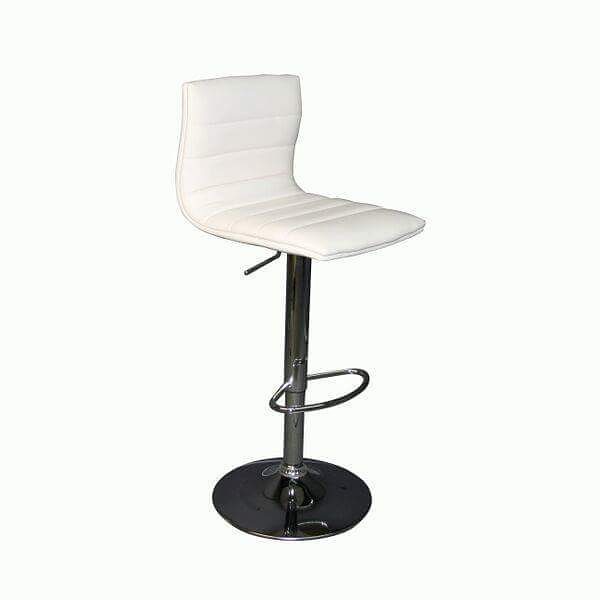 Bar Stool: SB200
Model Number - Color:
- SB200 - White (Leather)/ Chrome Base

#MetroOfficeFurnitureRental #barstool #rooftopbar #rooftop #bar #chair #stool #leather #chrome #cushion #furniture #rental #nyc #white #event #office #party #style #classi