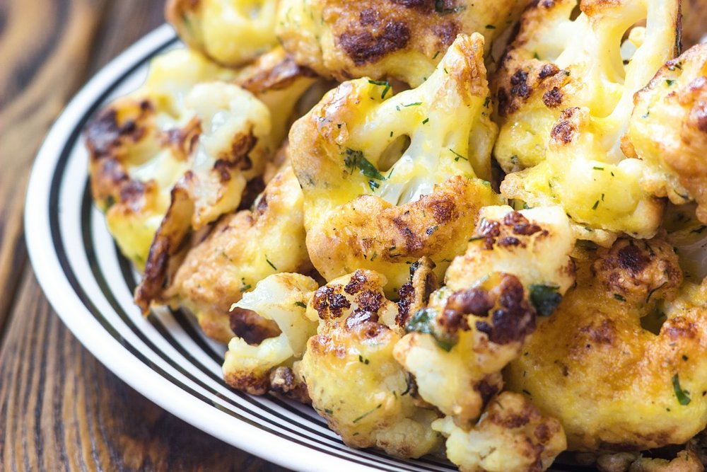 Roasted Cauliflower with Turmeric