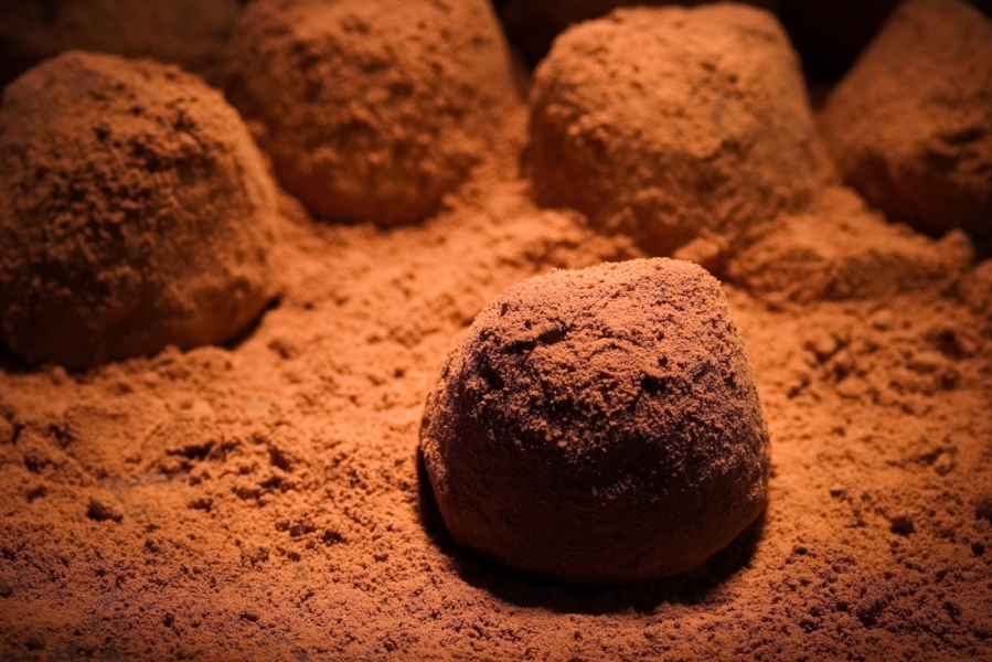 Coconut-Walnut Chocolate Truffles