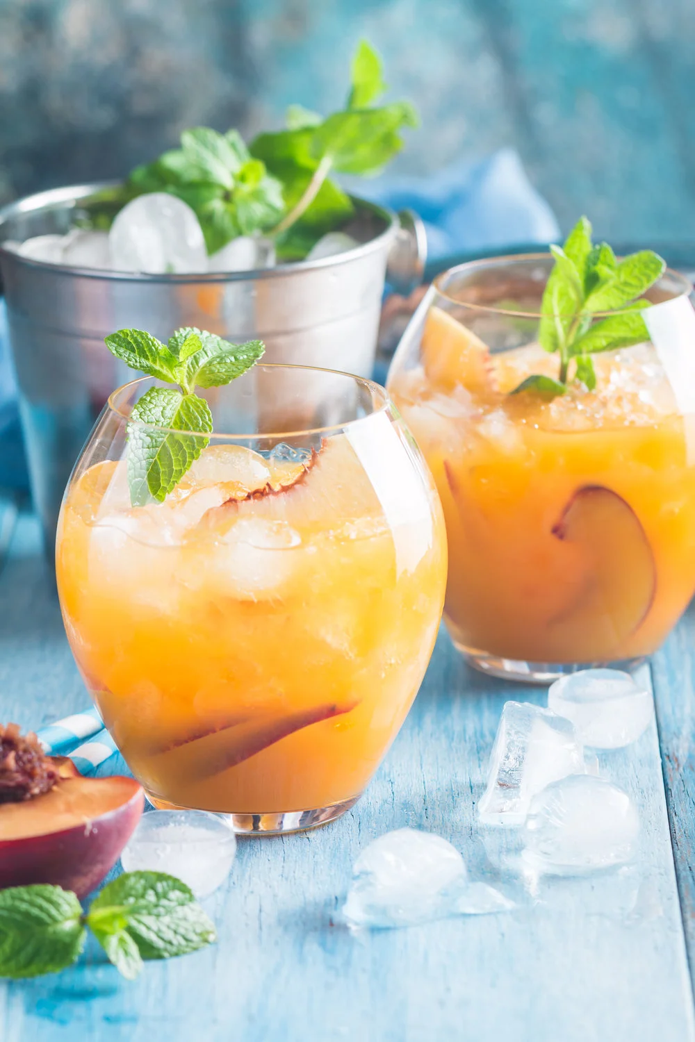 Chamomile Peach Iced Tea