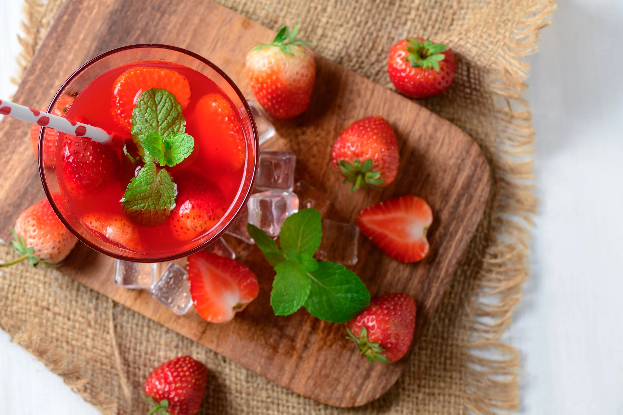 Strawberry Orange Mocktail