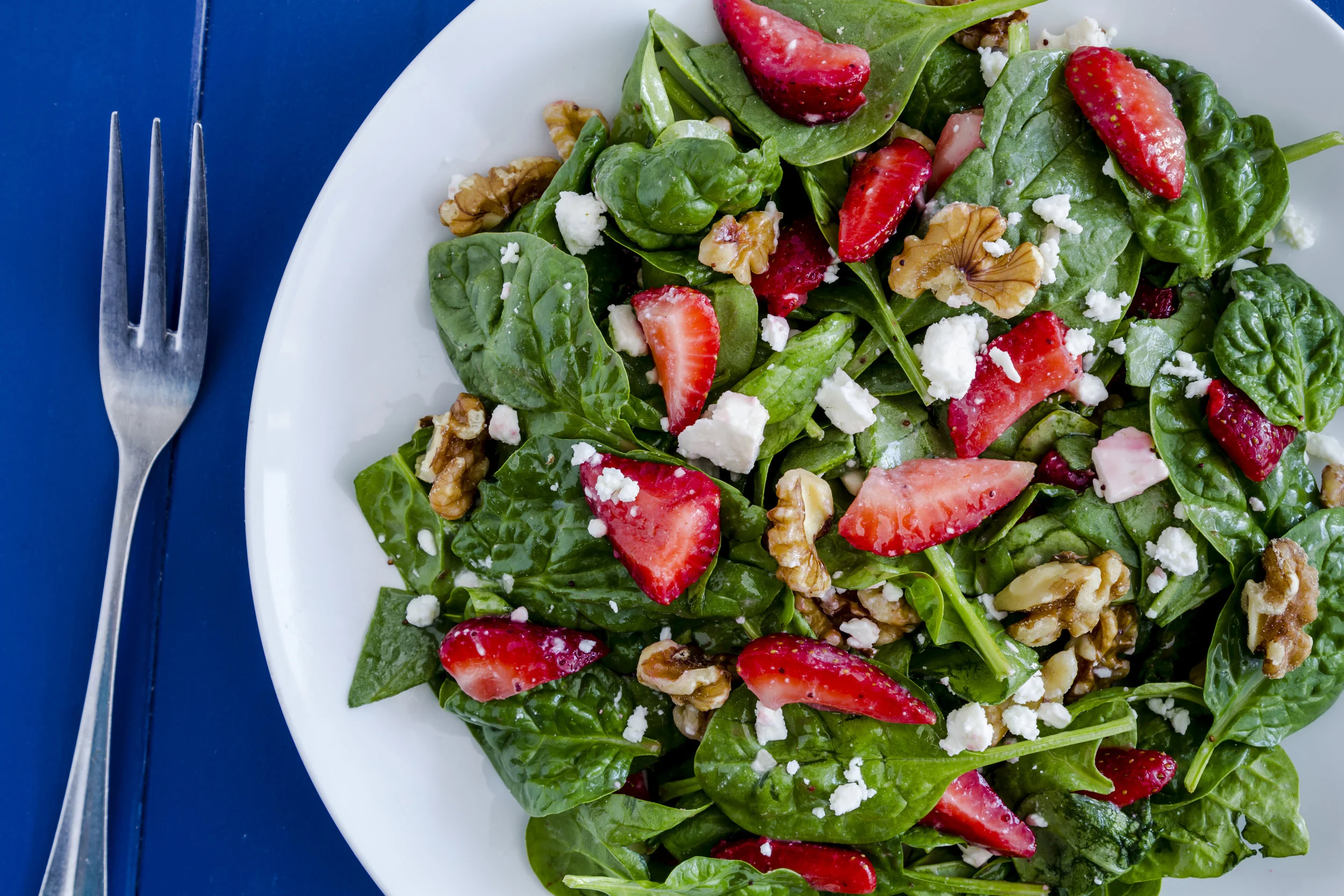 Spinach-Strawberry Salad with Berry Vinaigrette
