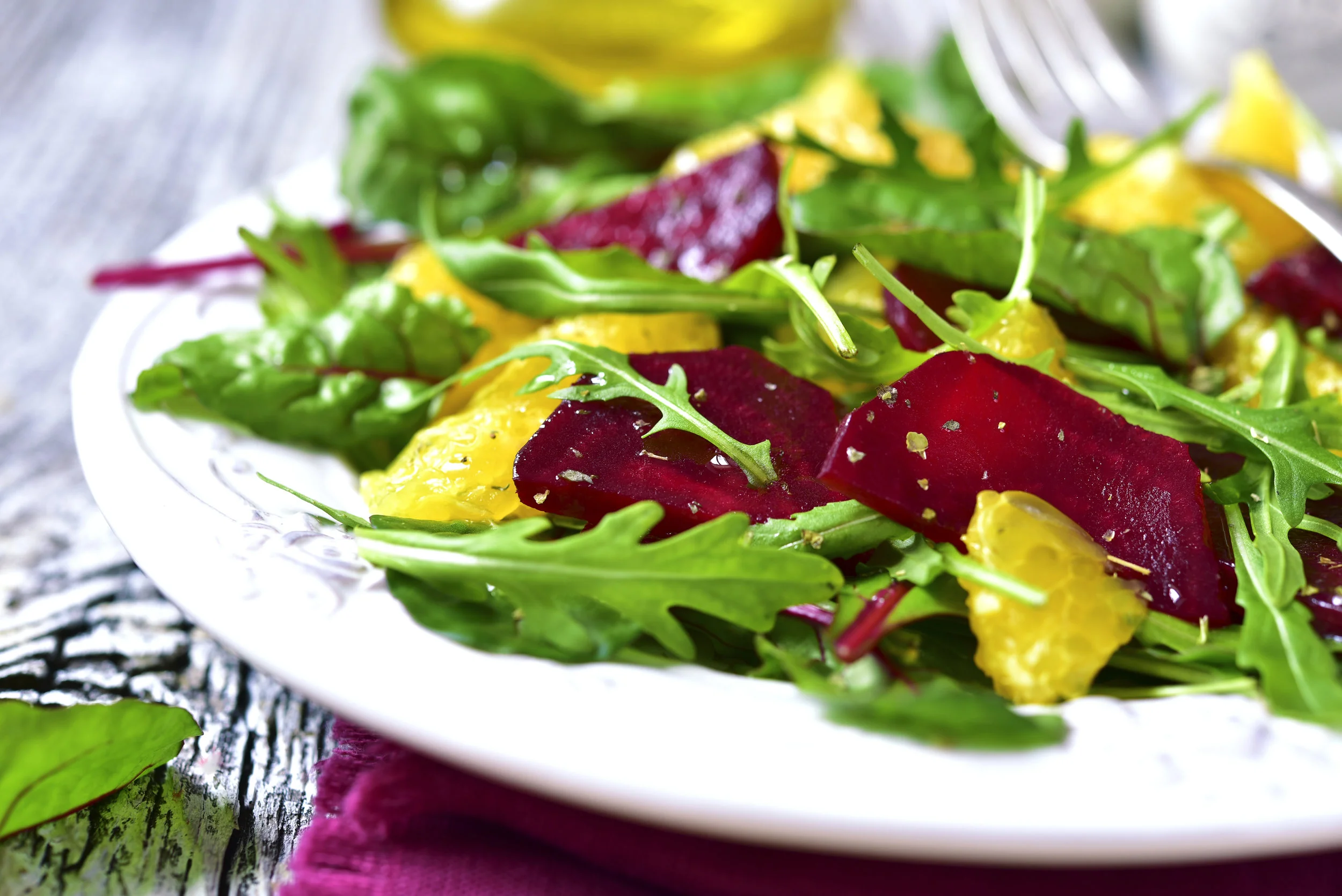 Orange, Beet, and Arugula Salad