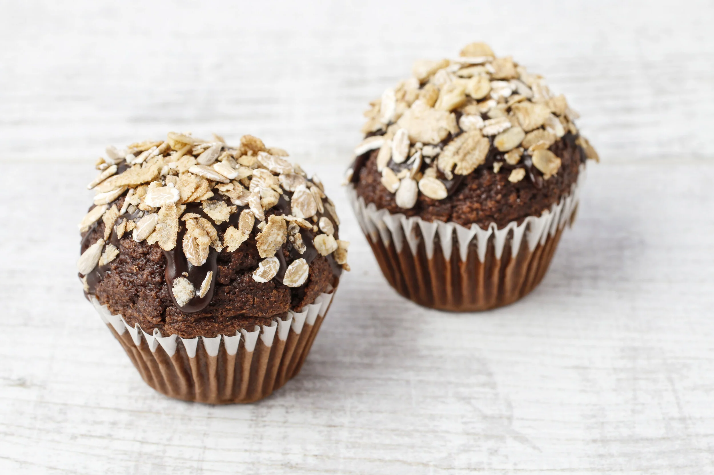Chocolatey Banana Protein Muffins