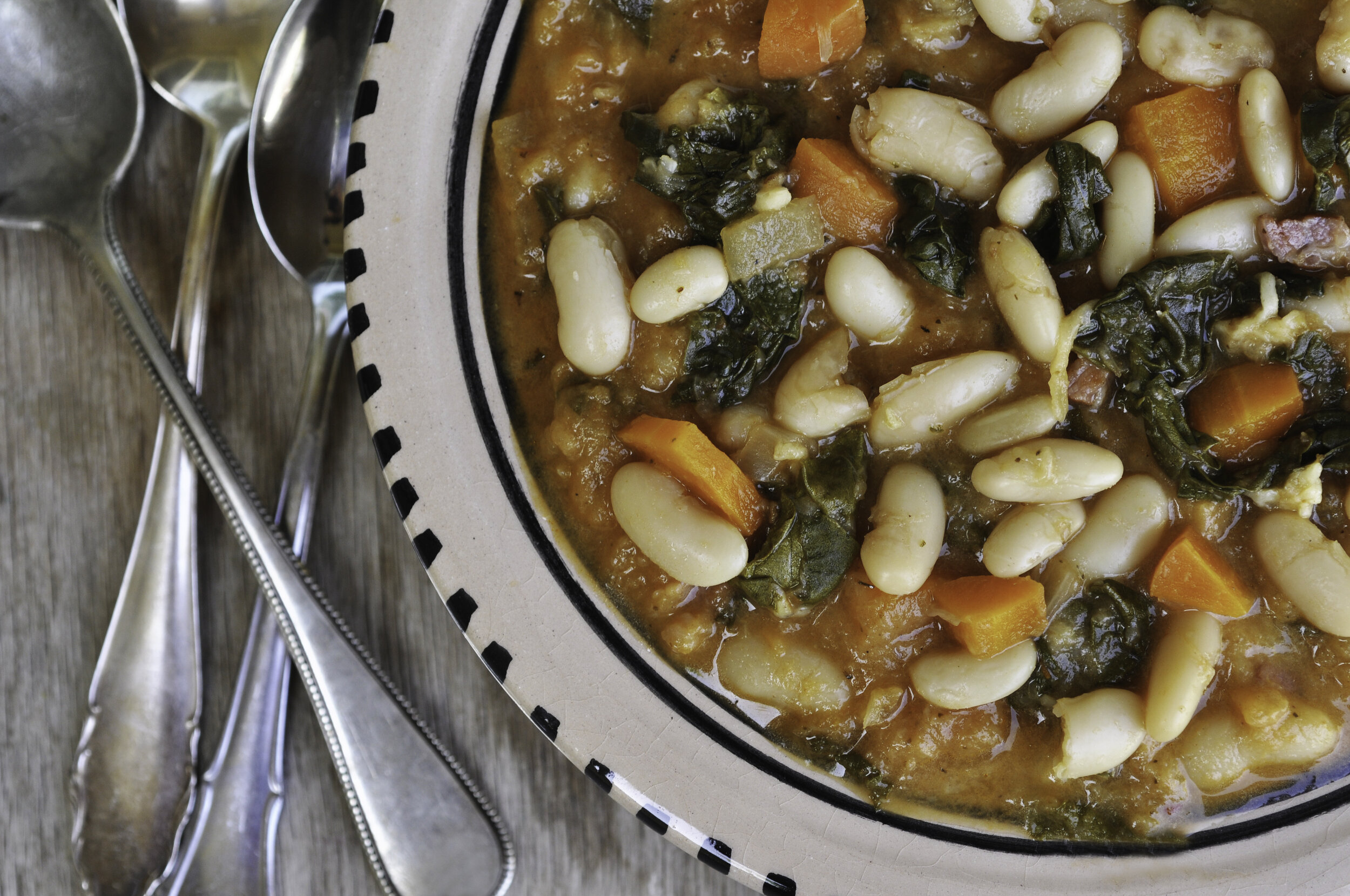 Chicken, White Bean, and Spinach Stew