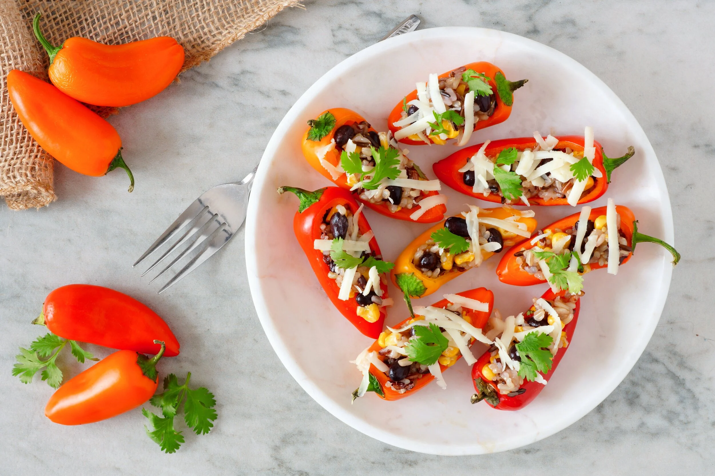 Stuffed Sweet Mini Peppers
