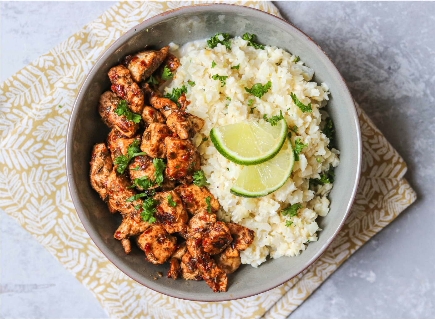 Jerk Chicken with Cauliflower Rice
