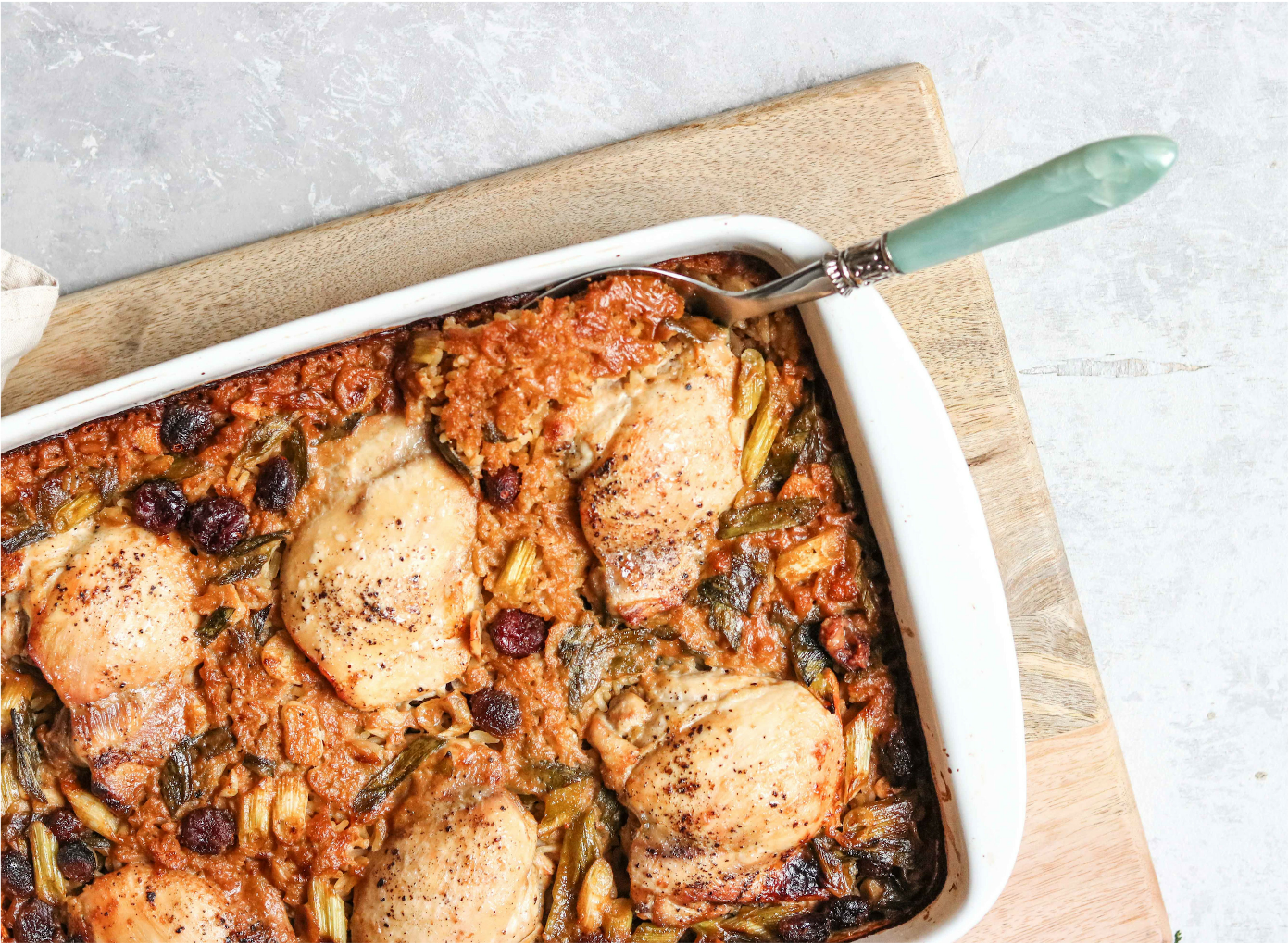 Chicken Thighs with Hoisin Rice