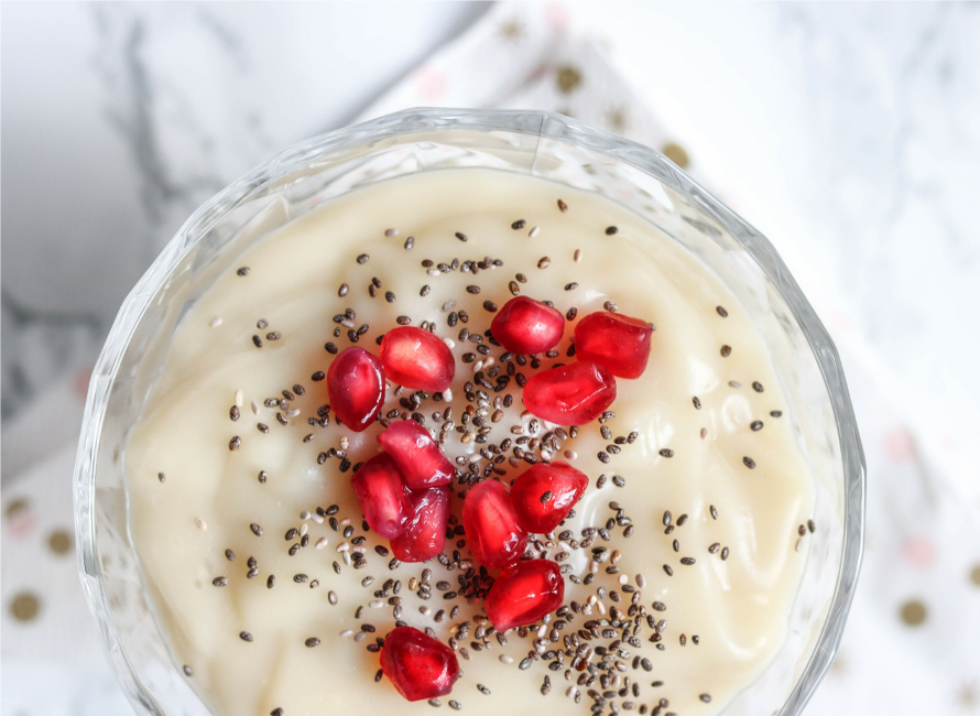 Coconut-Banana Millet Custard