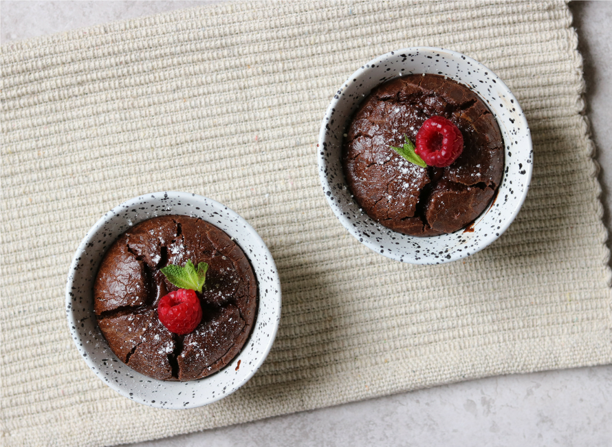 Low-Carb Chocolate Lava Cake