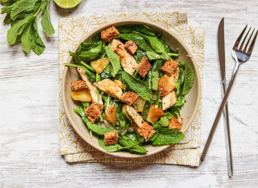Grilled Chicken and Pineapple Salad