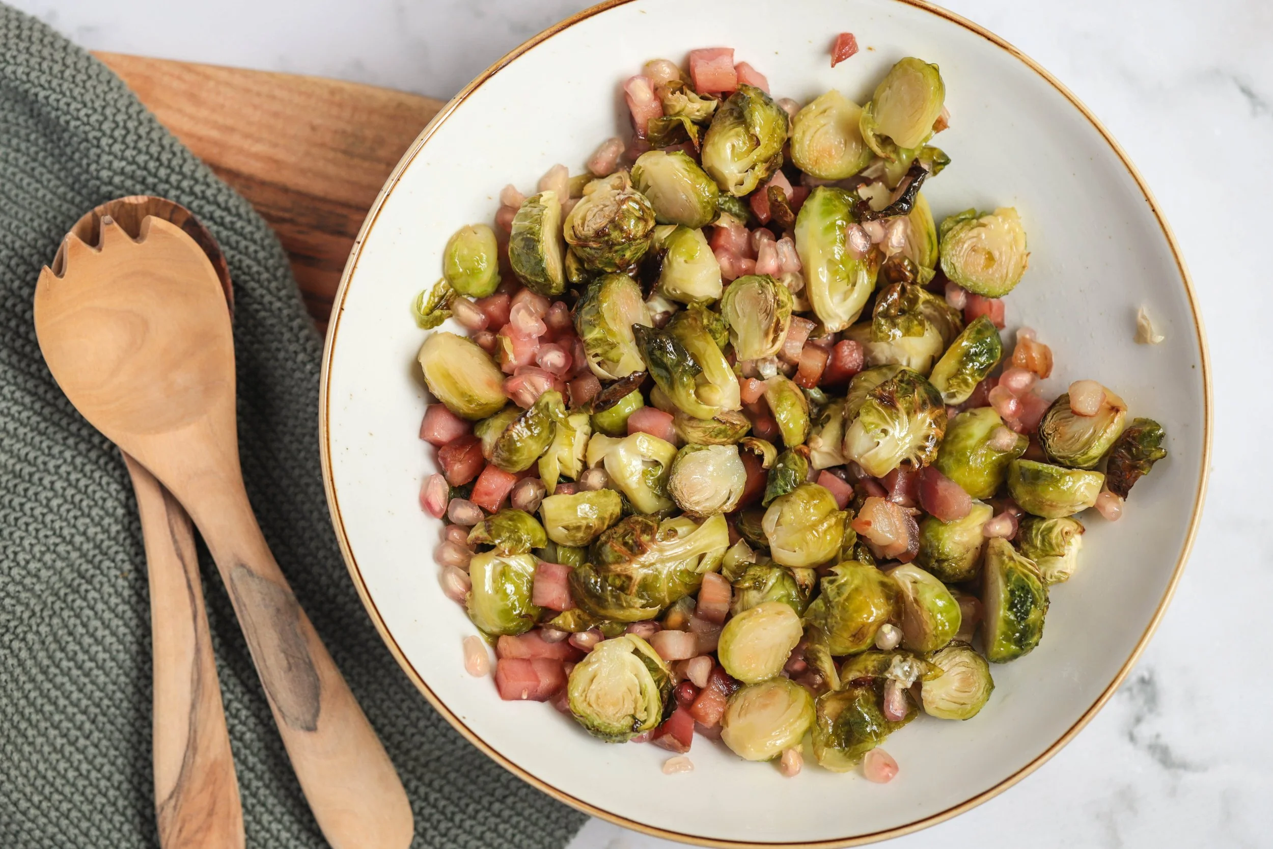 Sweet and Spicy Brussels Sprouts