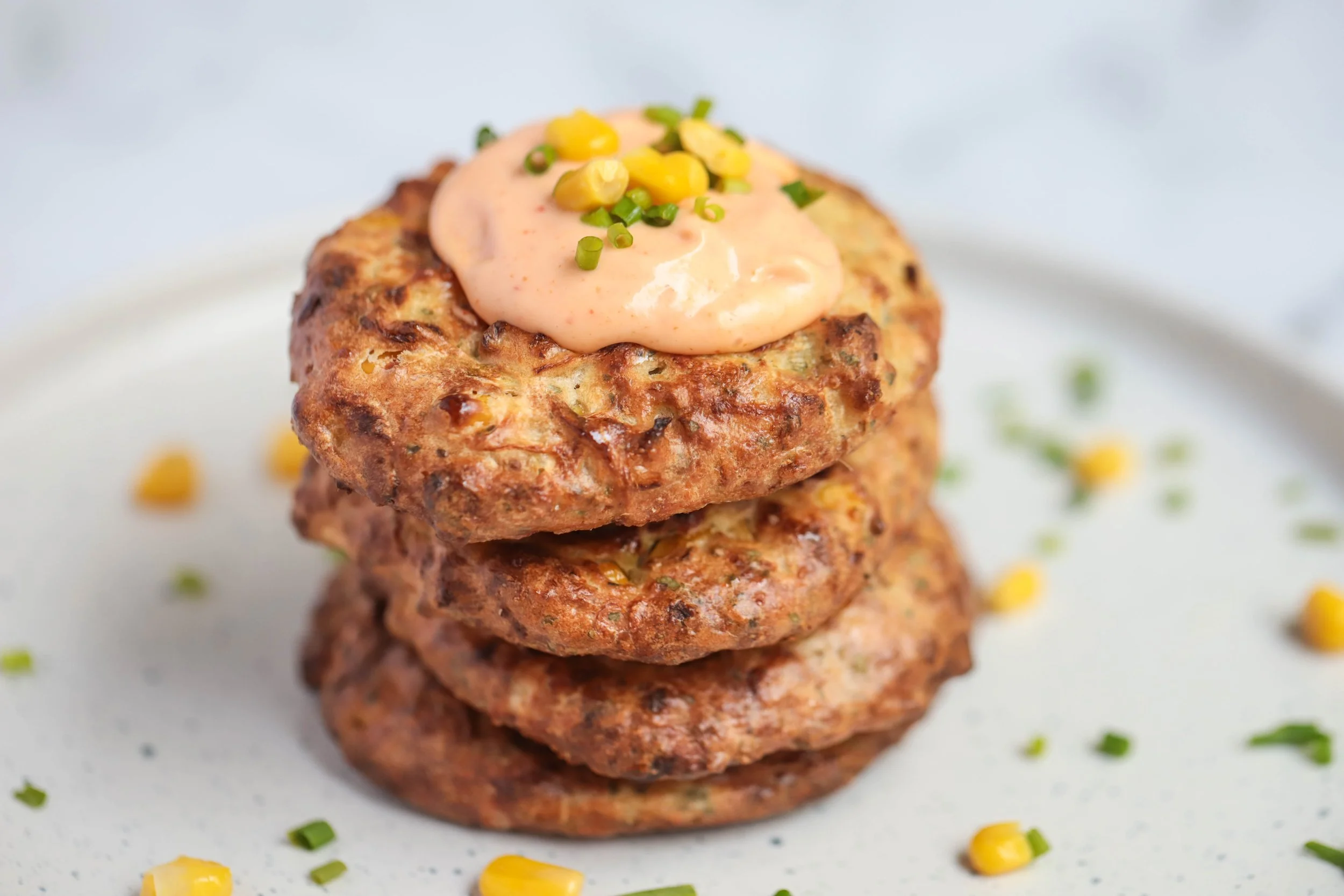 Air Fryer Zucchini Corn Fritters