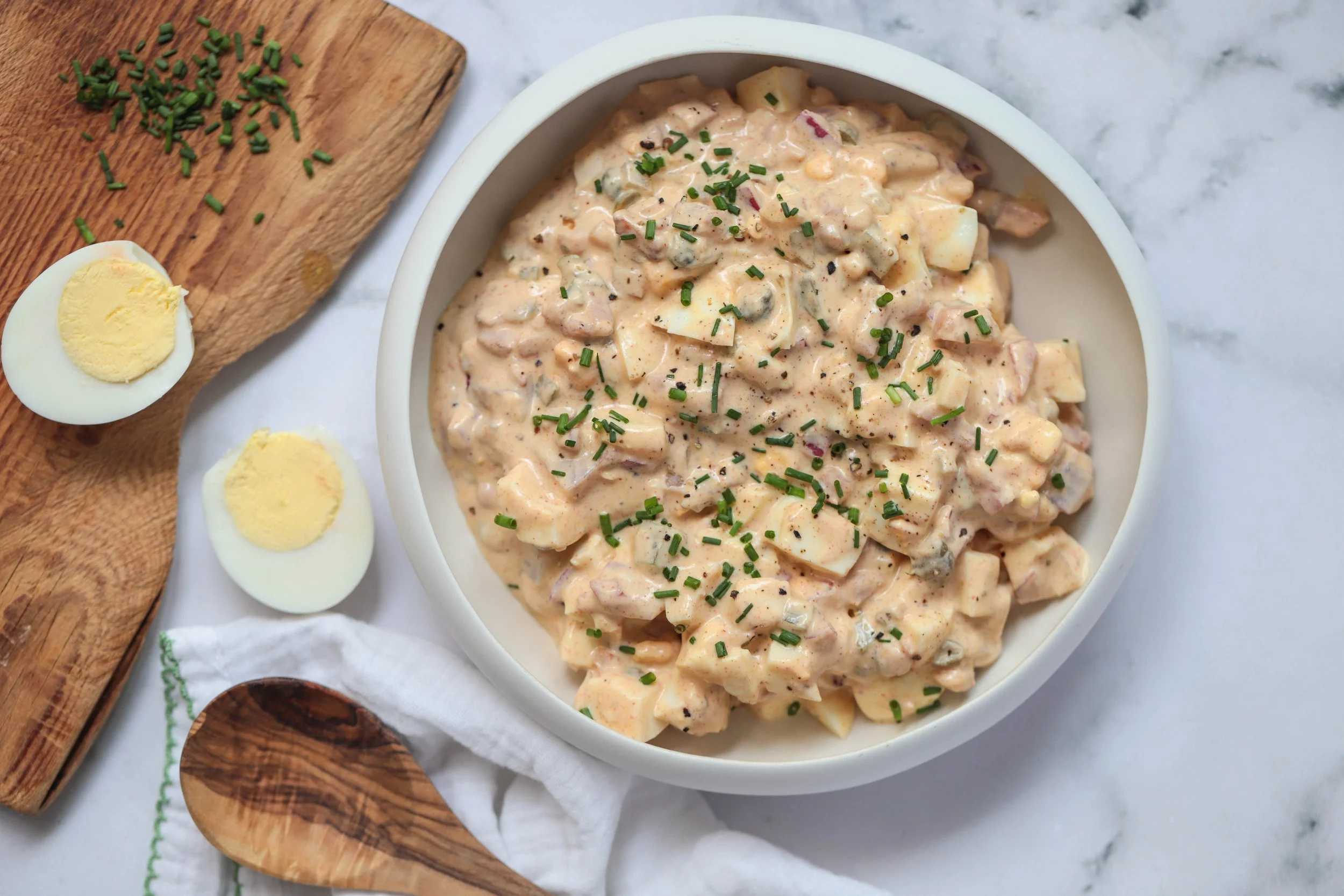 Chicken and Egg Salad Toast