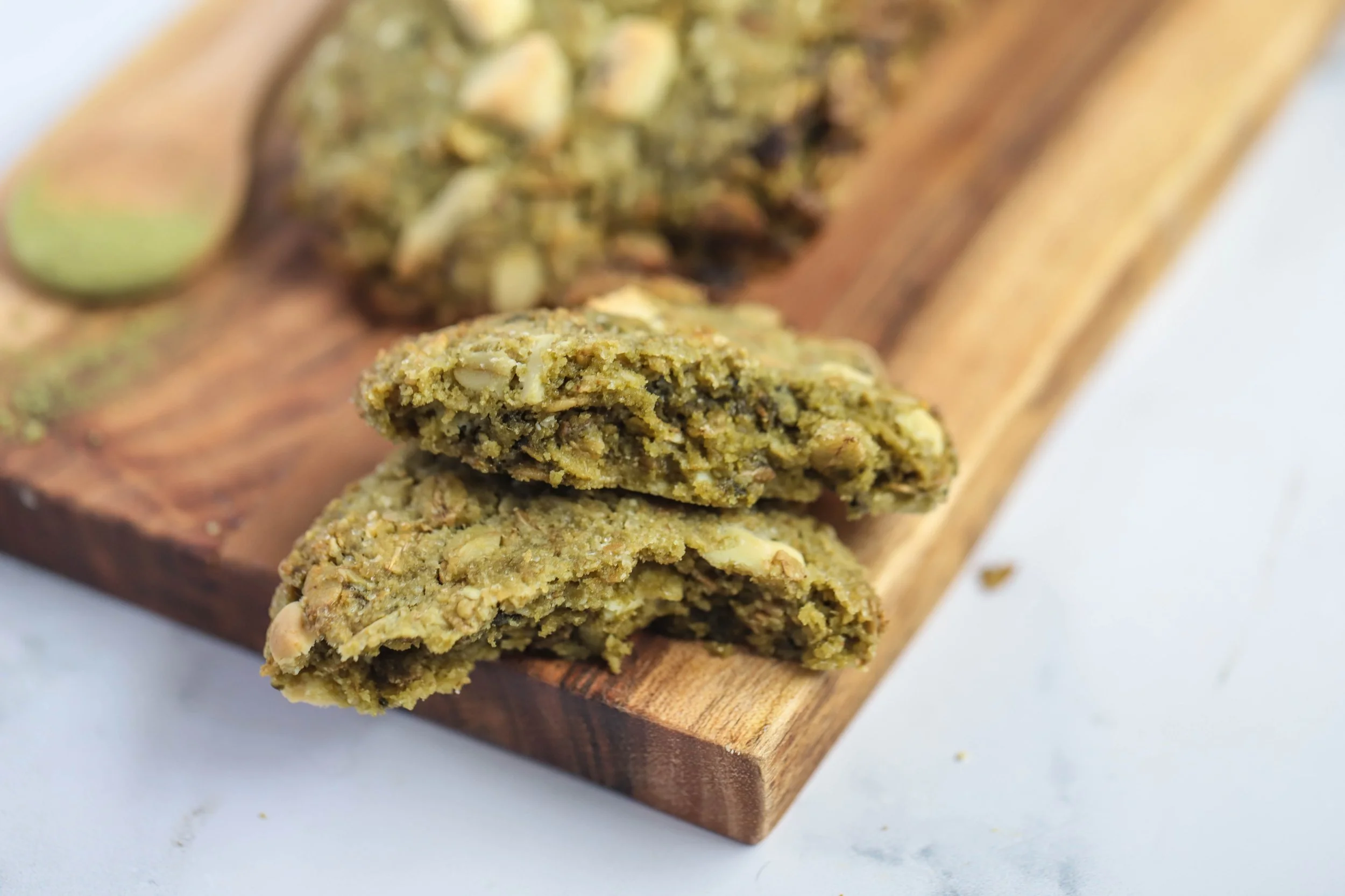 Chewy Matcha Cookies