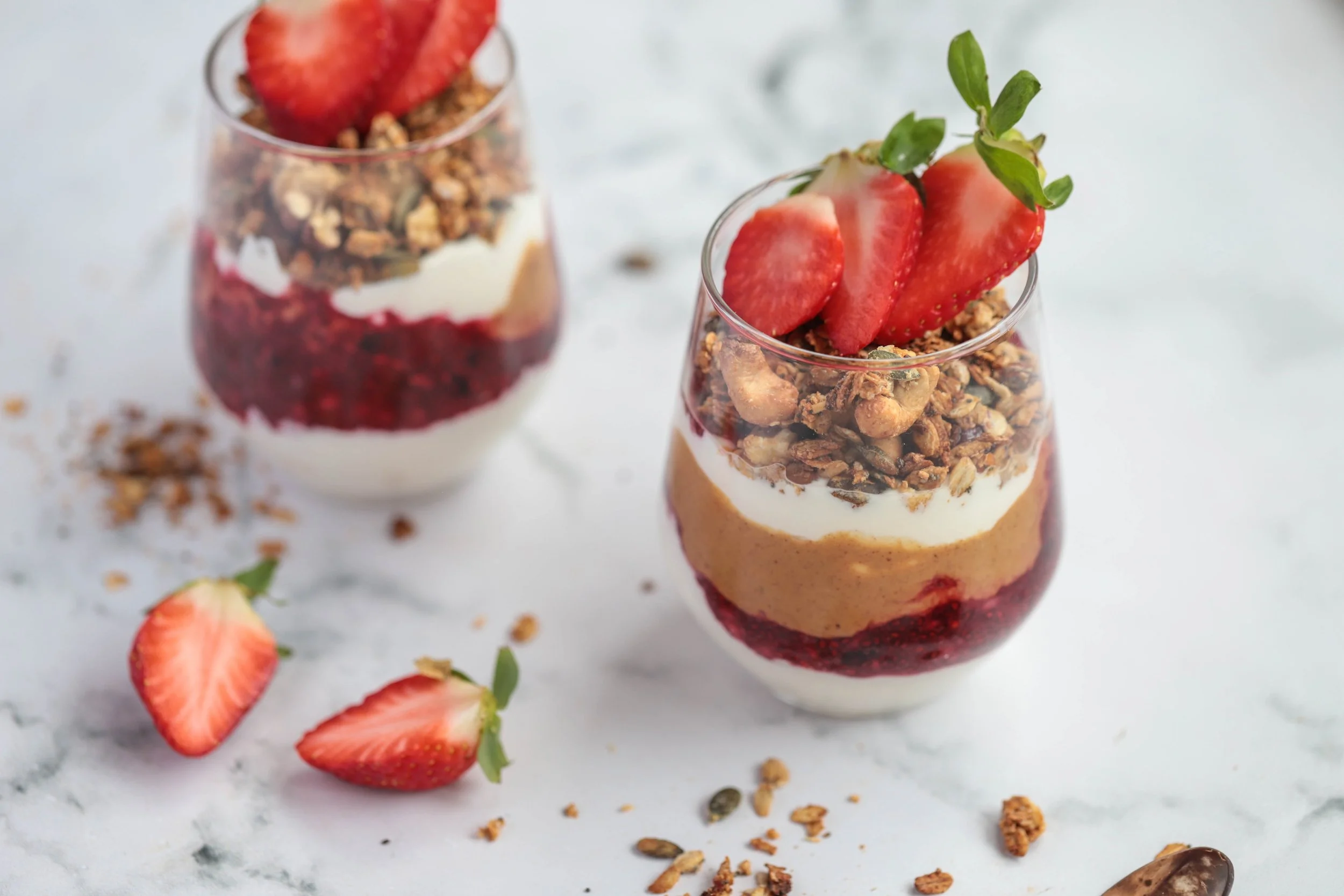 PB&amp;J Breakfast Parfait