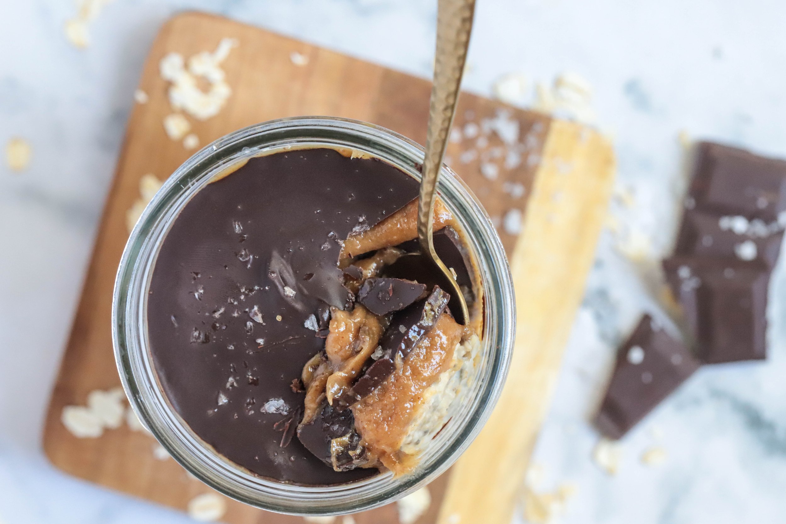 Overnight Salted Caramel Oats