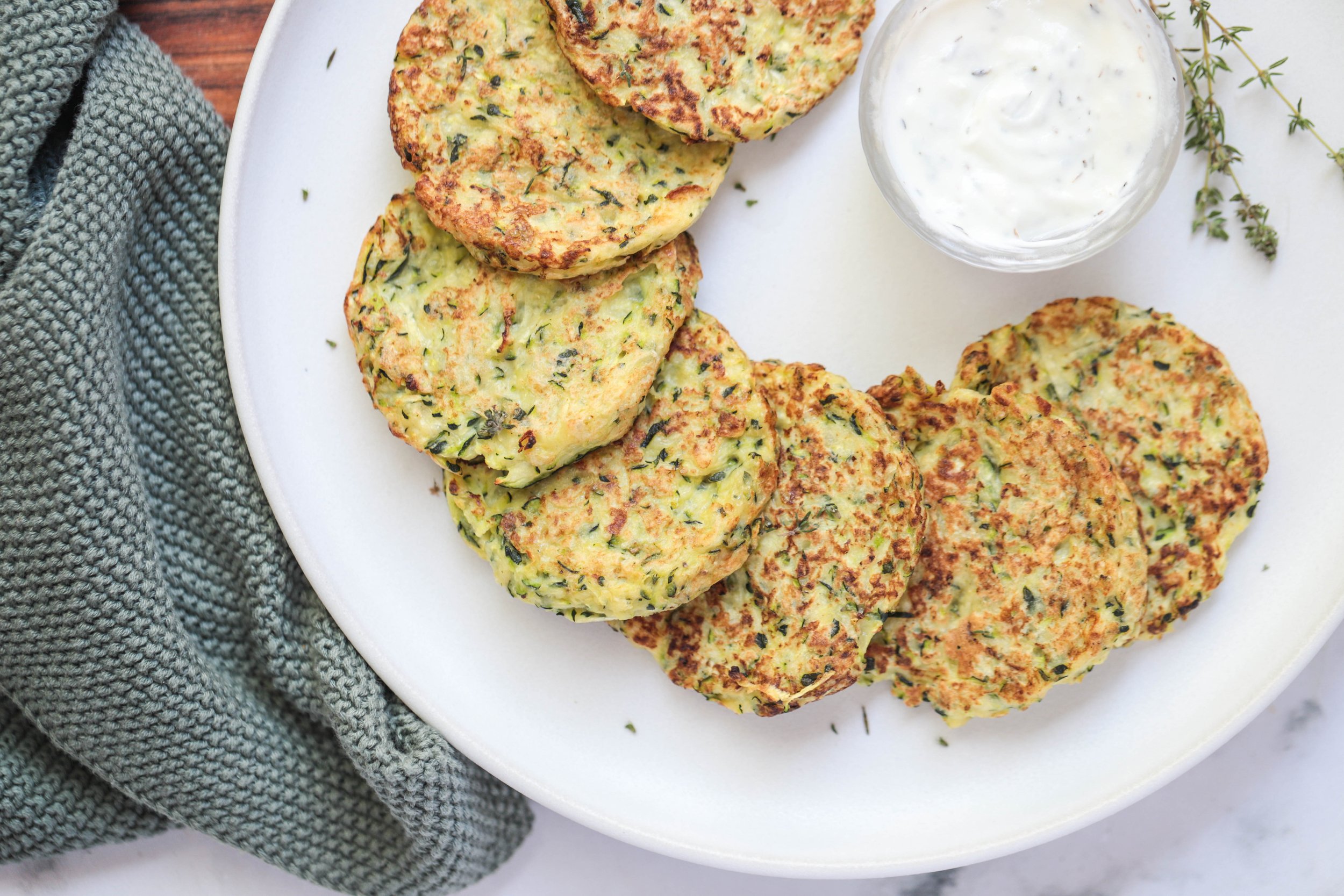 Zucchini Parmesan Fritters