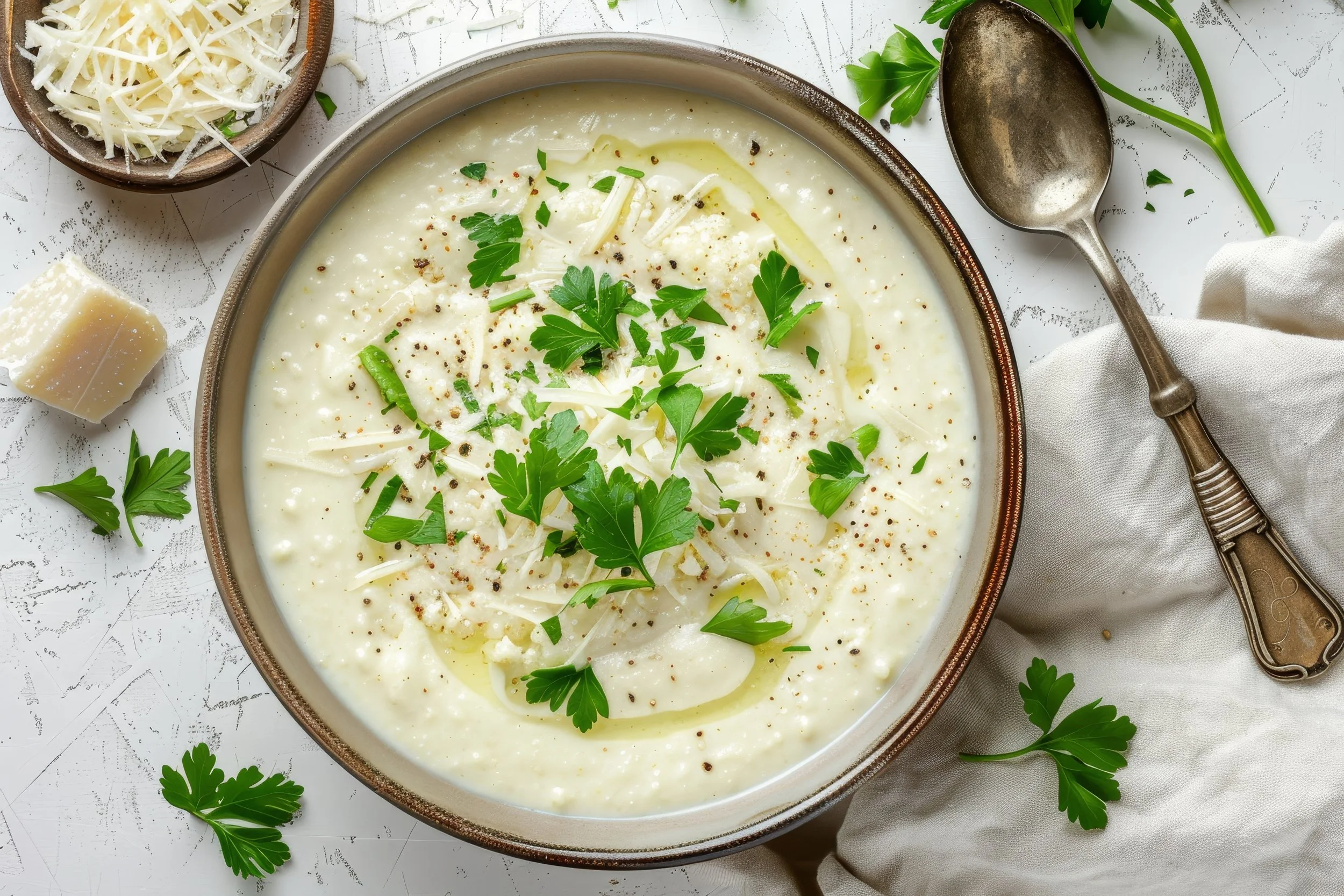Puree of White Bean and Celery Root Soup