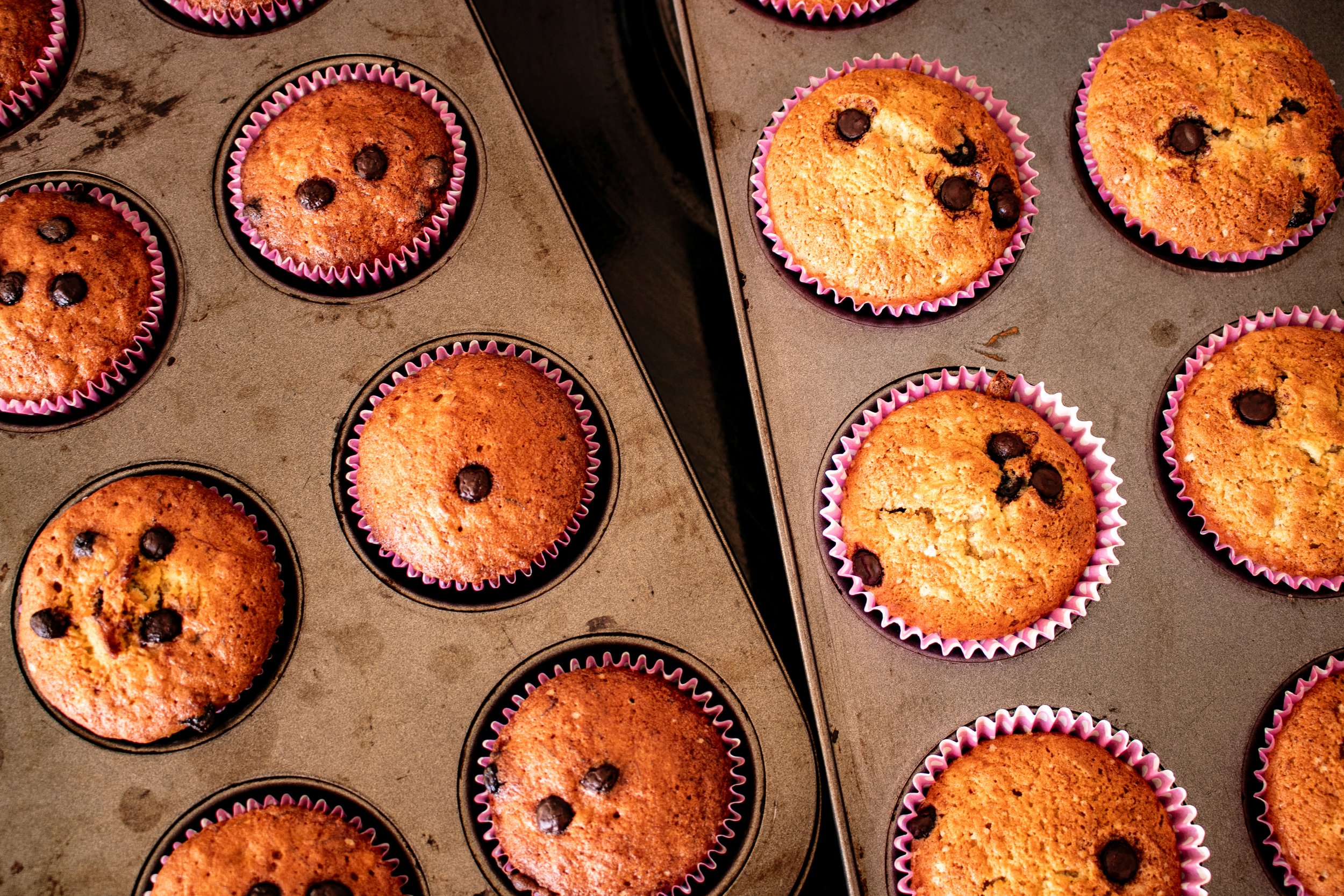 Chocolate Chip Banana Muffins
