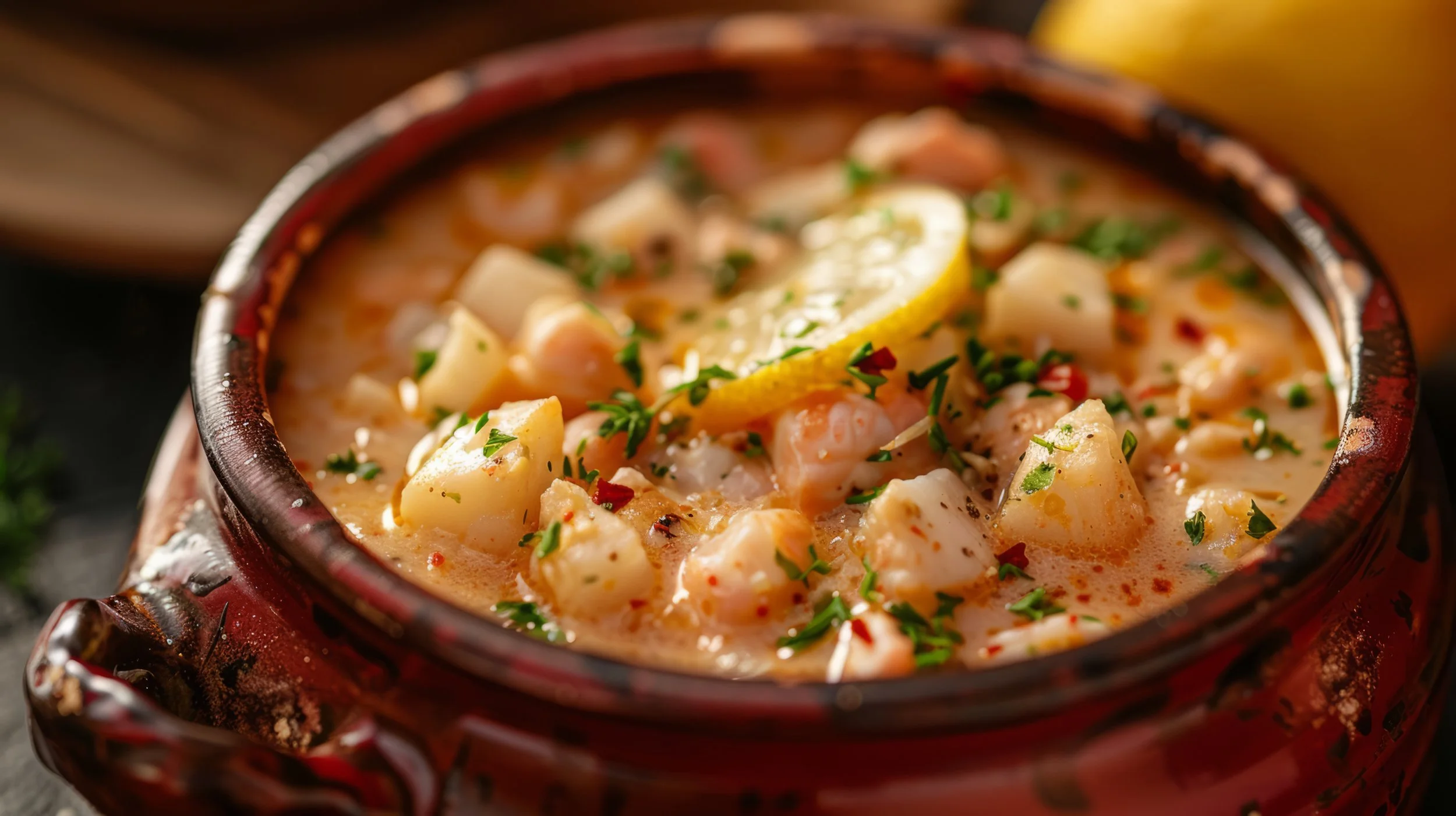 Cilantro Coconut Quinoa Seafood Stew