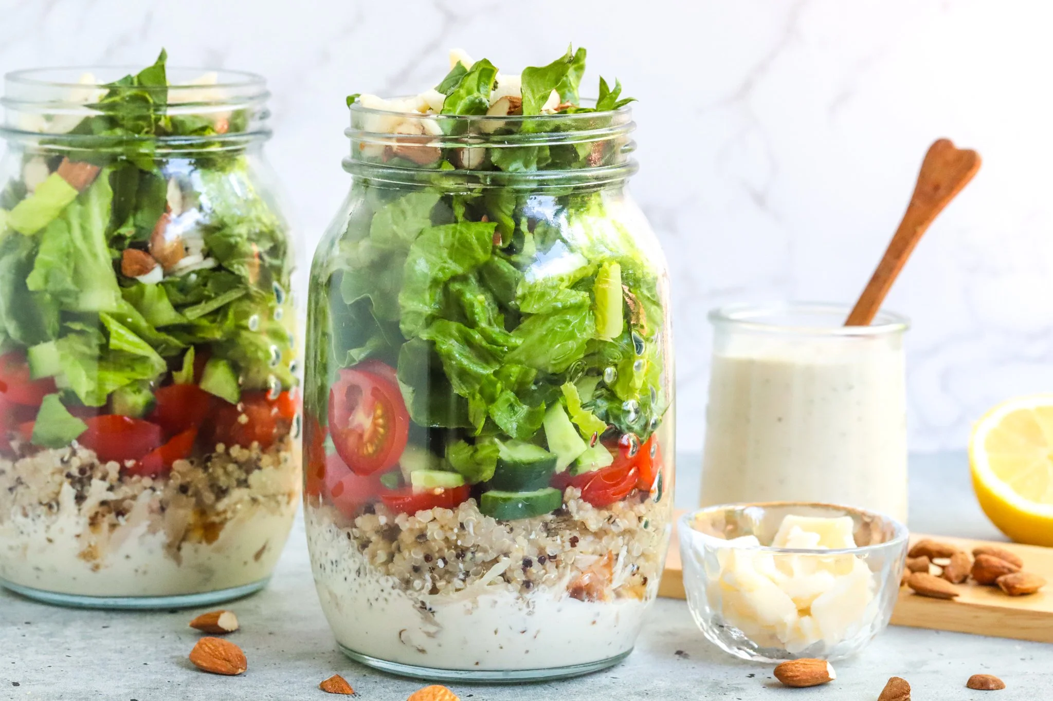 Chicken Caesar Mason Jar