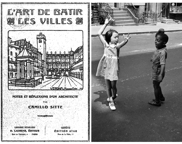 Left: Cover page of 1918 edition, and Right: Two Kids Dancing by Helen Levitt