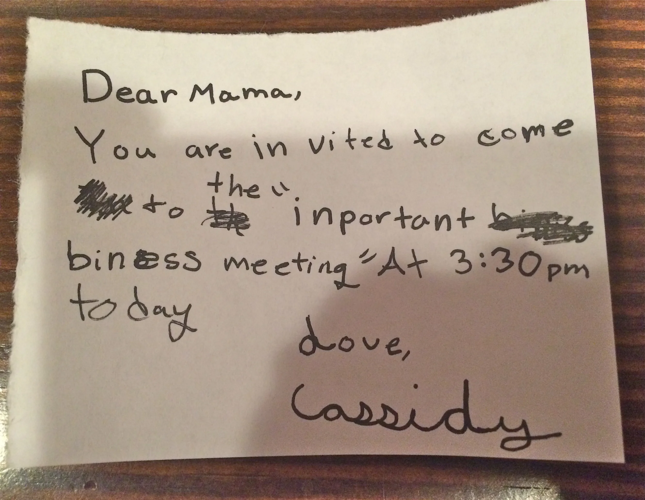 Lucky for me, she has always been a kind and generous boss.
