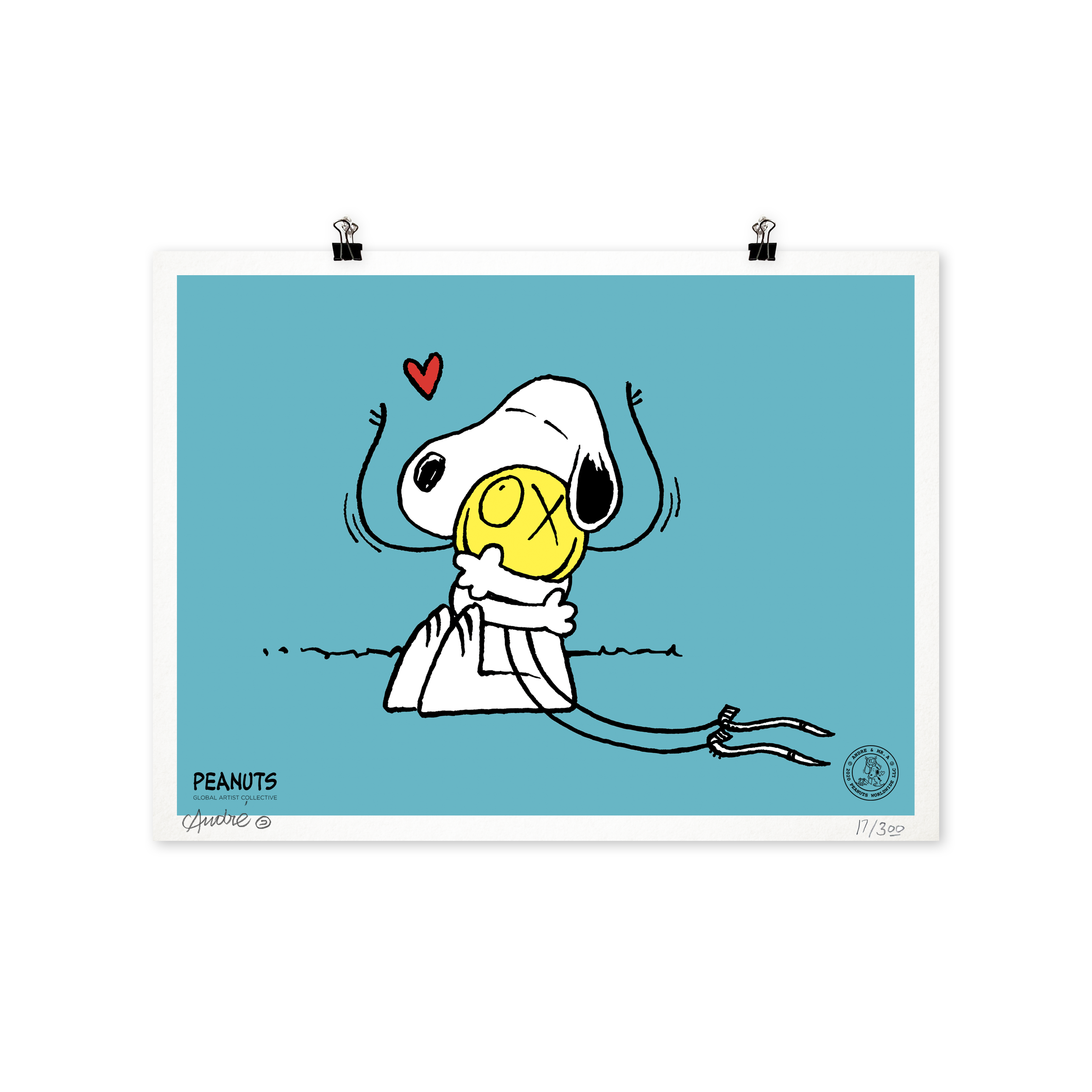 Snoopy+Hugs+Mr.+A_Turquoise. 