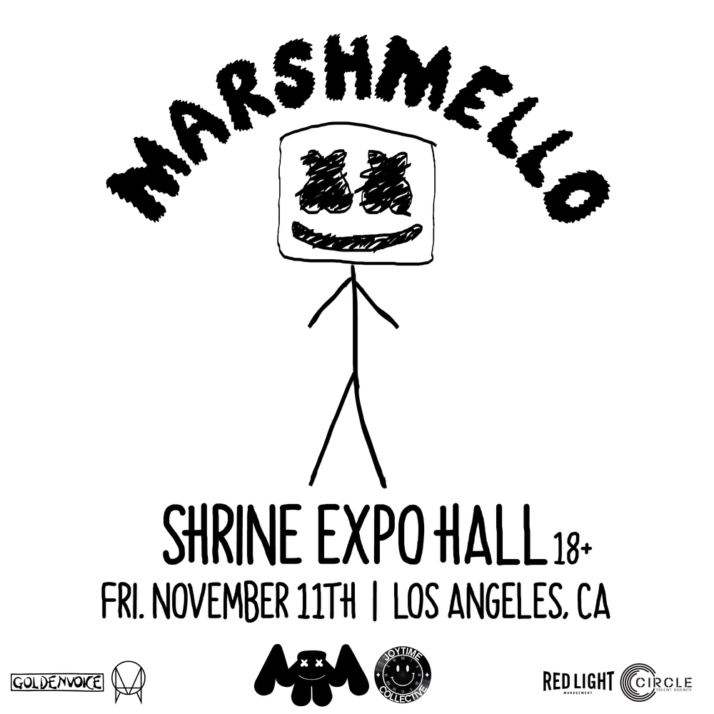 Marshmello, LA Debut Performance Admat