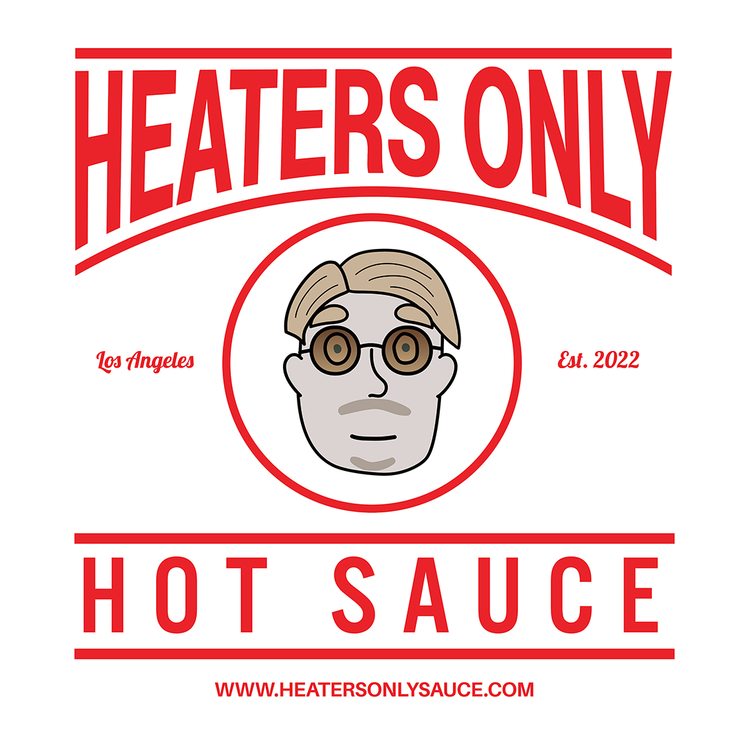 Noizu - Heaters Only Hot Sauce label, logo, product design