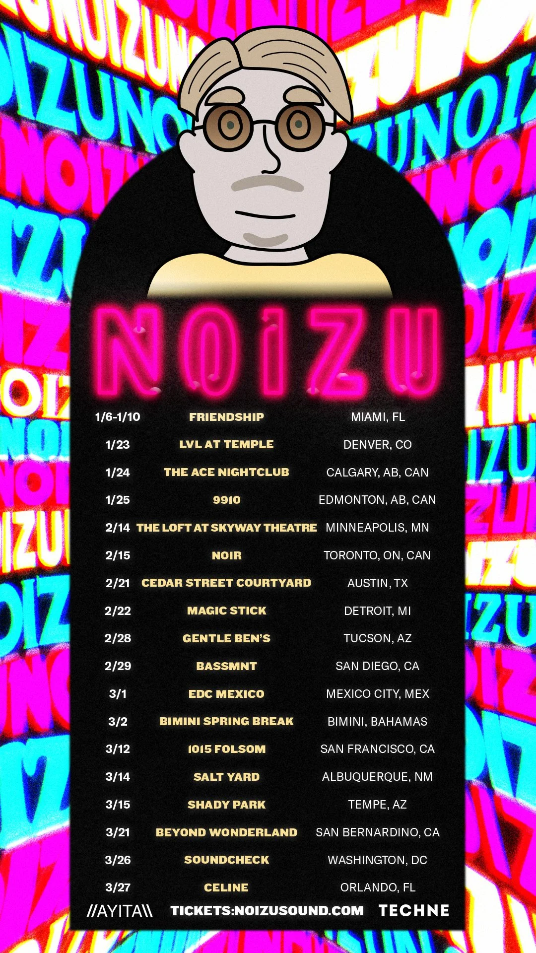 Noizu - Tour Flyer