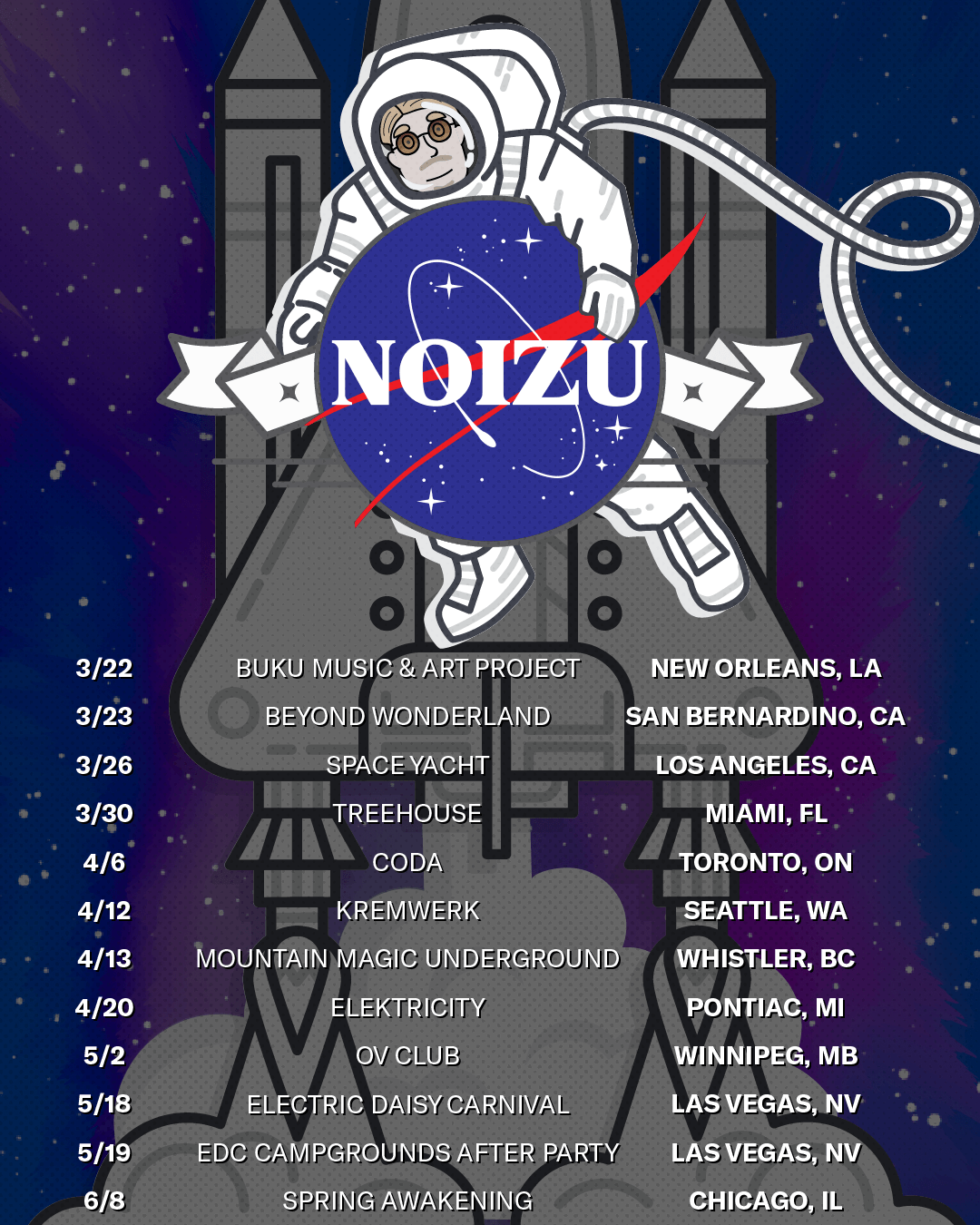 Noizu - Tour flyer 2019