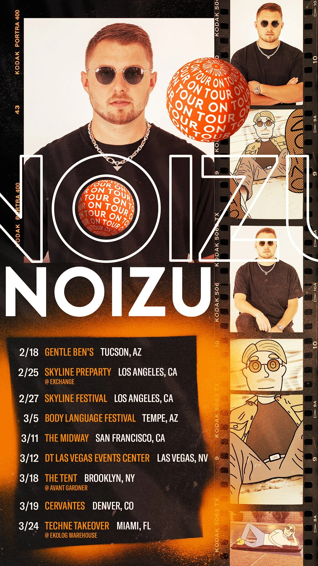 Noizu - Tour flyer, Spring 2022