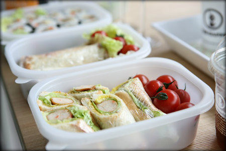 Make a healthy lunch for the next day out of your leftovers.