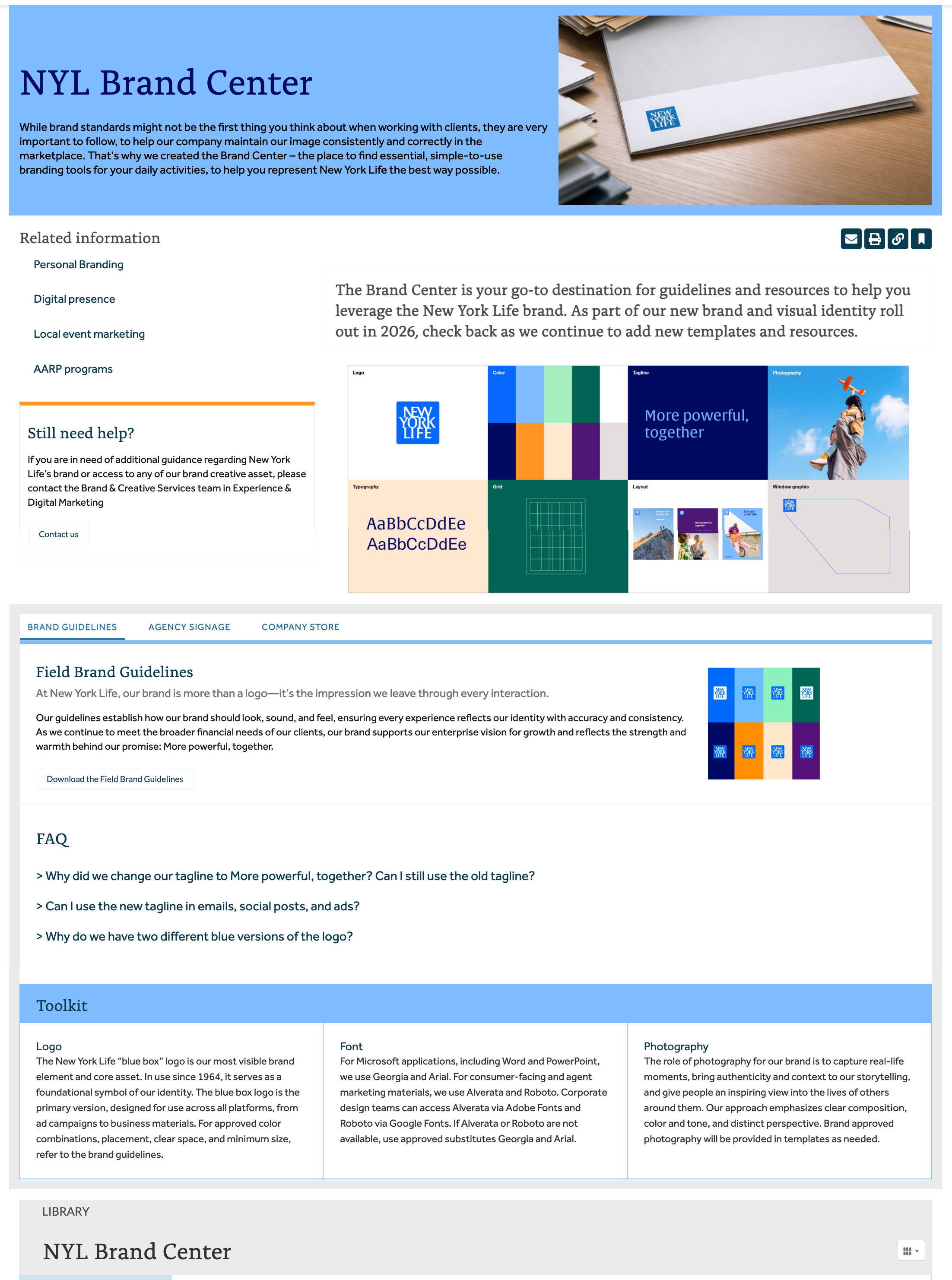 Brand Center Redesign