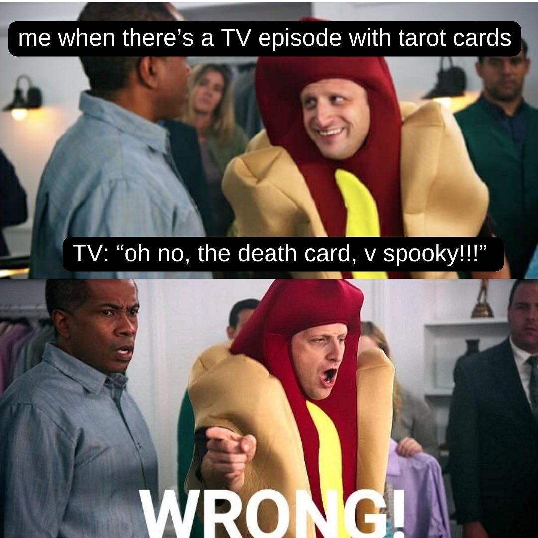 I&rsquo;m available for TV consults any time except during the writer&rsquo;s strike.

#tarot #tarotmemes #ithinkyoushouldleave
