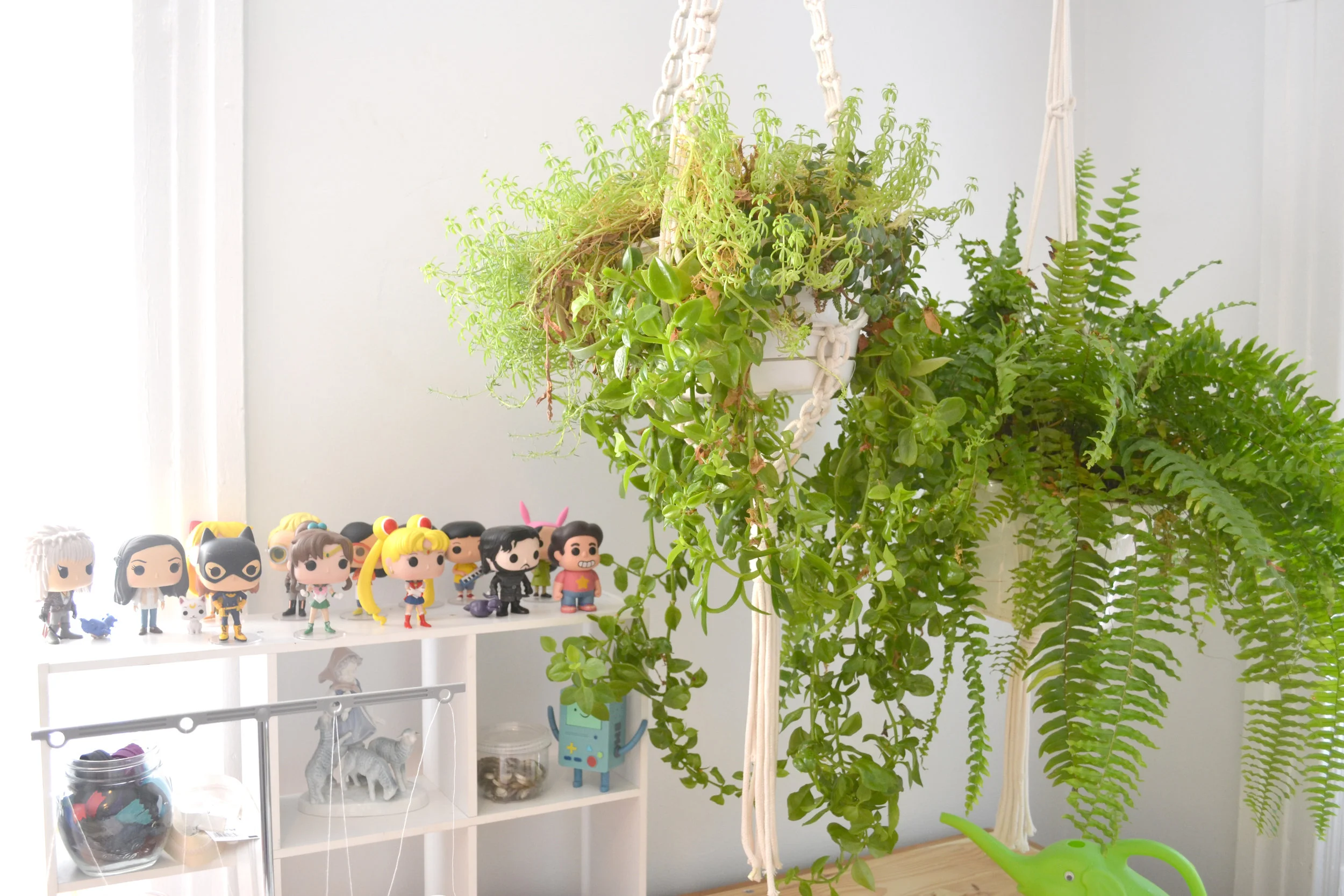 My DIY macrame planters were fun to make and definitely do the job, but they'll never be as pretty as a Hitch & Cord piece. I used these instructive videos to figure it out for myself. 