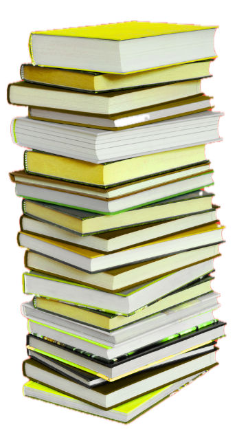 A stack of yellow books
