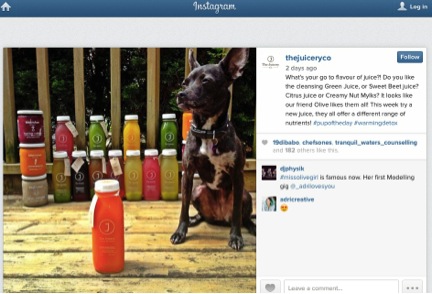 The Juicery reaches out to its Instagram followers