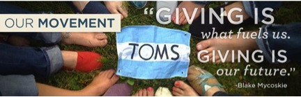 TOMS' 'One for One' campaign helping out those in need