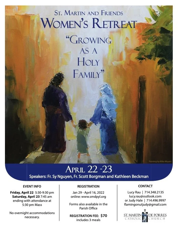 St. Martin De Porres Parish Women's Retreat: Fr. Sy Nguyen and Kathleen Beckman, Leaders