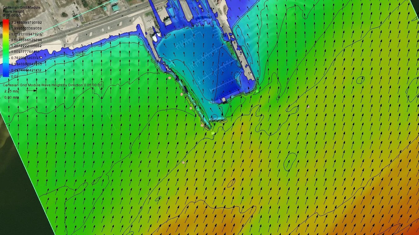 Coastal Wave Analysis for Seawall Design in the Gulf of Mexico